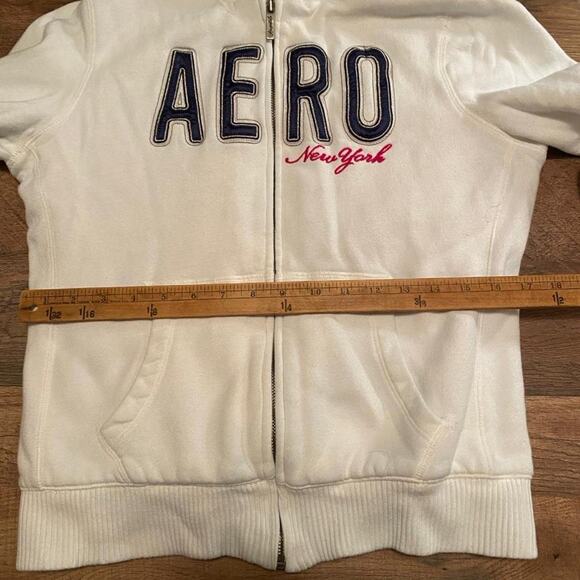 White aeropostale sherpa lined zipnup y2k style jacket - Picture 7 of 7